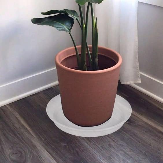 2 Pack of 14 inch Plant Saucer, 1.7" Depth Tray, Large Deep Garden Plastic - Image 5