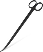 Mandala Crafts 12 Inches Black Stainless Steel Curved Aquarium Scissors by MandalaCrafts
