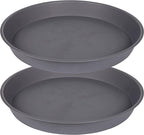 2 Pack of 16 17 inch Plant Saucer, 2.3" Depth, Plant Trays by Bleuhome