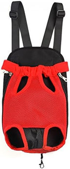 Pet Dog Puppy Cat Carrier Five Holes Backpack Double Shoulder Straps Mesh Front - Image 2