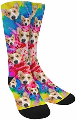 Custom Face Socks, Personalized Dog Lover Pet Photo Picture on Socks Unisex - Image 5