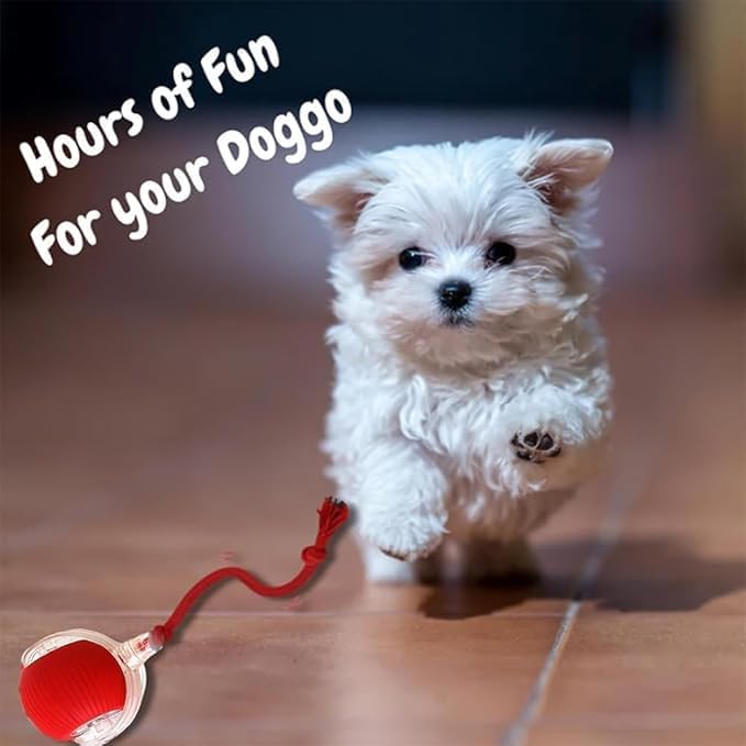2025 New Electric Dog Ball Toy, 360° Smart Automatic Interactive Rolling Dog - Image 6