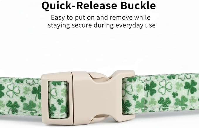 St. Patrick's Day Dog Collar, Cute Dog Collar - Image 2