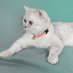 PetSoKoo Cat Collar with Kitty Face Bell. Cute Japan Chirimen Kitten Collar. - Image 6