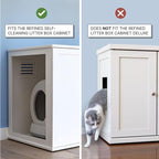 Refined Self Cleaning Litter Box Cabinet-Litter Catch Espresso - Image 2