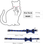 Pink Plaid Bow Kitten Collar - Image 4