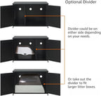 unipaws Black Top Opening Cat Litter Box Enclosure, Flip Top XL Extra Large Cat - Image 5