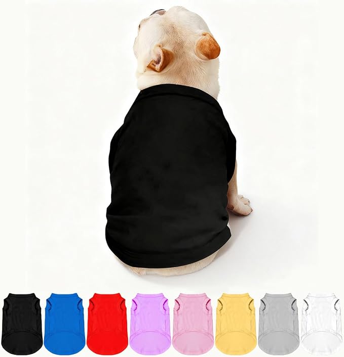 Custom Dog Clothes Shirts for Small Large Dogs Breathable Pet Shirt Customized by Plmoknijb