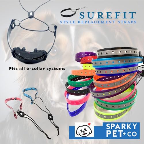 Sparky Pet Co - ECollar Replacement Strap -Black Surefit- Waterproof - - Image 2