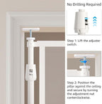 unipaws Transparent Clear Cat Safety Gate, Auto Closing and No Drilling Plus - Image 3