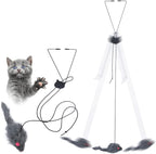 Kalimdor Interactive Cat Feather Toys, Retractable Teaser Toy ，Hanging by Kalimdor
