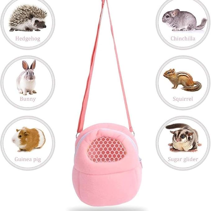 Pet Carrier Backpack for Small Animals, Travel Handbag for Cat, Guinea Pig - Image 5