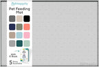Dog Food Mat - 24x15 Raised Edges Dogs Mat by PETHAPPILY