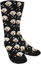 Custom Face Socks, Personalized Dog Lover Pet Photo Picture on Socks Unisex by Enjoy-yjl