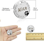 Personalized Dog/Cat Cute Paw Pet ID Tag - Image 4