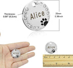 Personalized Dog/Cat Cute Paw Pet ID Tag - Image 4