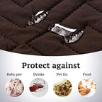 H.VERSAILTEX Reversible Quilted Recliner Covers Water Resistant Furniture - Image 3