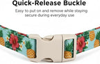 Summer Dog Collar with Tropical Pattern, Cute Dog Collar - Image 3