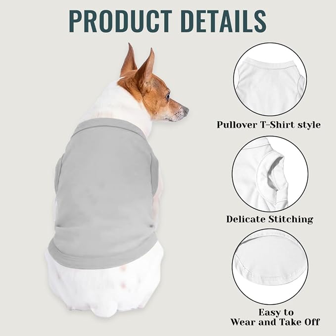 Custom Dog Clothes Shirts for Small Large Dogs Breathable Pet Shirt Customized - Image 4