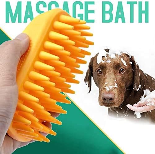Pet Silicone Shampoo Brush for Long & Short Hair Medium Large Pets Dogs Cats - Image 6