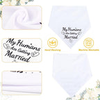 SZEE 2 Pack My Humans are Getting Married Dog Bandanas, Wedding or Engagement - Image 2