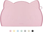 Coomazy Cat Food & Water Mat, Thicker Non-Slip Silicone Mat by Coomazy