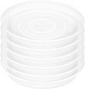 6 Pack of 8 inch Plant Saucer Clear, Heavy Duty Plastic Plant Water Tray 8 inch by Bleuhome