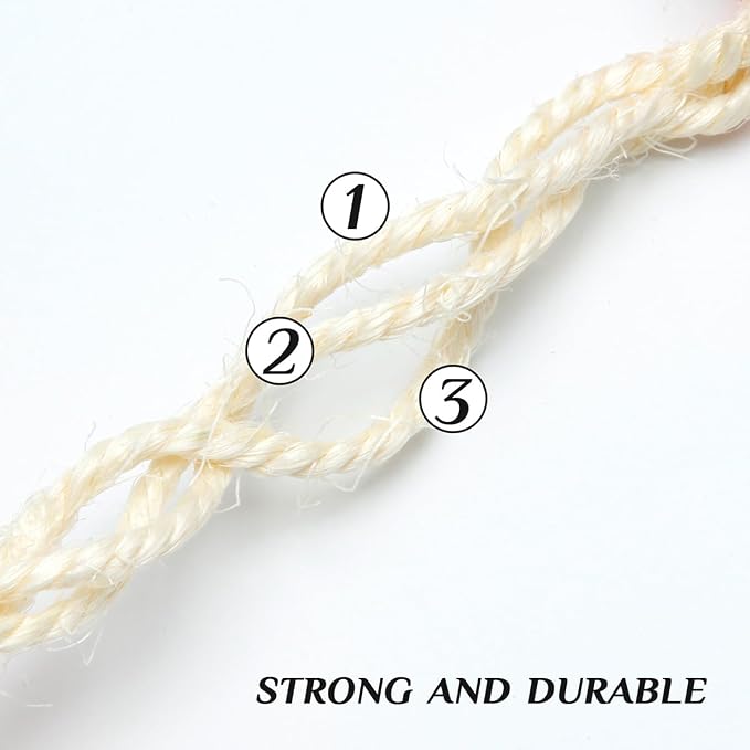 White Sisal Rope 1/6 Inch by 164-Feet - Image 3