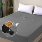Waterproof Mattress Protector Full, Fitted Sheet Style Breathable Mattress Cover by OHANO