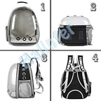 Back Expandable Cat Backpack Carrier, Fit up to 12 lbs, Space Capsule Bubble - Image 2