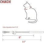 CHUKCHI Soft Velvet Safe Cat Adjustable Collar Bling Diamante - Image 5