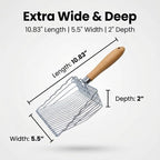 2 Pack Metal Cat Litter Scoops, Heavy-Duty Kitty Scooper - Image 2