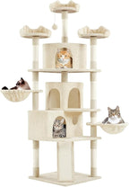 Yaheetech 76.5in Multi-Level Large Cat Tree, Big Cat Tower by Yaheetech