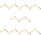 10pcs 8.66-inch Wear-Resistant Wooden Pet Hangers by KALLORY