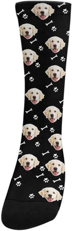 Custom Face Socks, Personalized Dog Lover Pet Photo Picture on Socks Unisex - Image 3