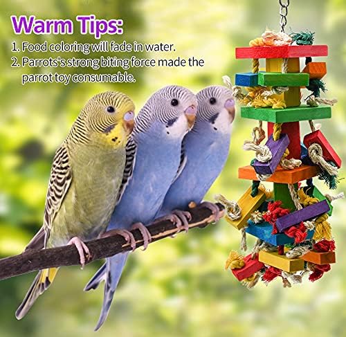 RUBY.Q 3 Pack Large Parrot Toy, 20in Bird Parrot Toy, African Grey and a - Image 7