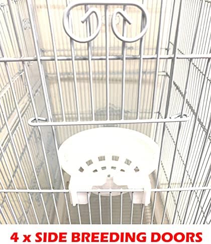 38-Inch Double Roof Top Large Flight Bird House Cage - Image 8