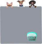 Extra Extra Large Silicone Dog Food Mat 39.4×43.3in and 128oz Silicone Bag Set by Unknown
