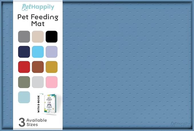 Dog Food Mat - Raised Edges Dogs Mat by PETHAPPILY