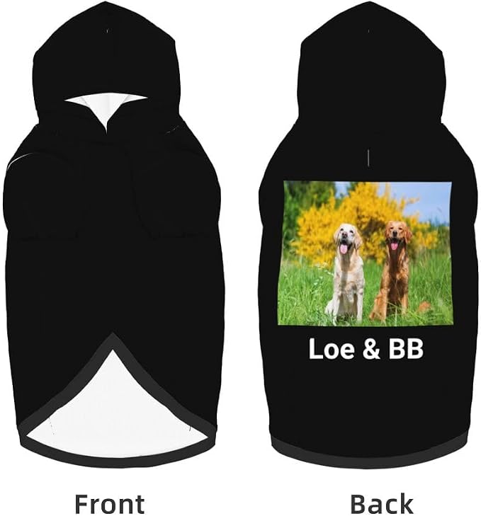 Custom Dog Clothes with Photo Name Logo Personalized Dog Sweaters - Image 5