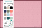 Dog Food Mat - Raised Edges Dogs Mat by PETHAPPILY