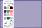 Dog Food Mat - 28x18 Raised Edges Dogs Mat by PETHAPPILY