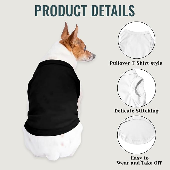Custom Dog Shirt Pet T Shirts for Small Medium Large Dogs Customized Clothes - Image 4