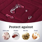H.VERSAILTEX Reversible Quilted Recliner Covers Water Resistant Furniture - Image 3
