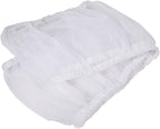 Universal Nylon Mesh Bird Cage Cover, Large White Seed Catcher - Image 4