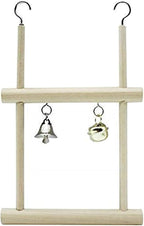 Litewoo Bird Stand Parrot Perches Hanging Swing Natural Wood Stand Platform - Image 8