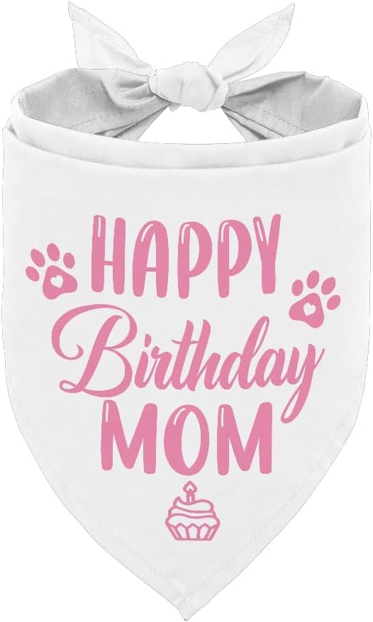 Happy Birthday Mom Dog Bandana - Image 2