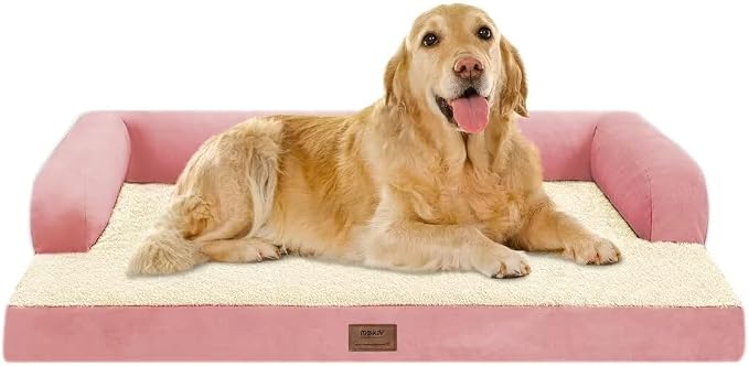 Large Dog Bed Orthopedic Washable Extra Pink XL XLarge Big Dog Bed - Image 8