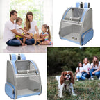 Texsens Pet Backpack Carrier for Small Cats Dogs | Ventilated Design, Safety - Image 6