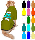 Custom Dog Hoodie Personalized Photo Text Logo Name Dog Clothes, Soft & Warm by Mynvzrk